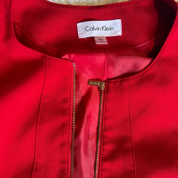 Red Calvin Klein Blazer - Picture 4 of 4
